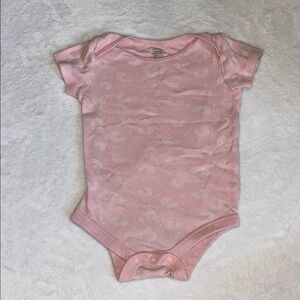 (3 for $10) George Pink Baby rainbow  bodysuit Onesie 🌈